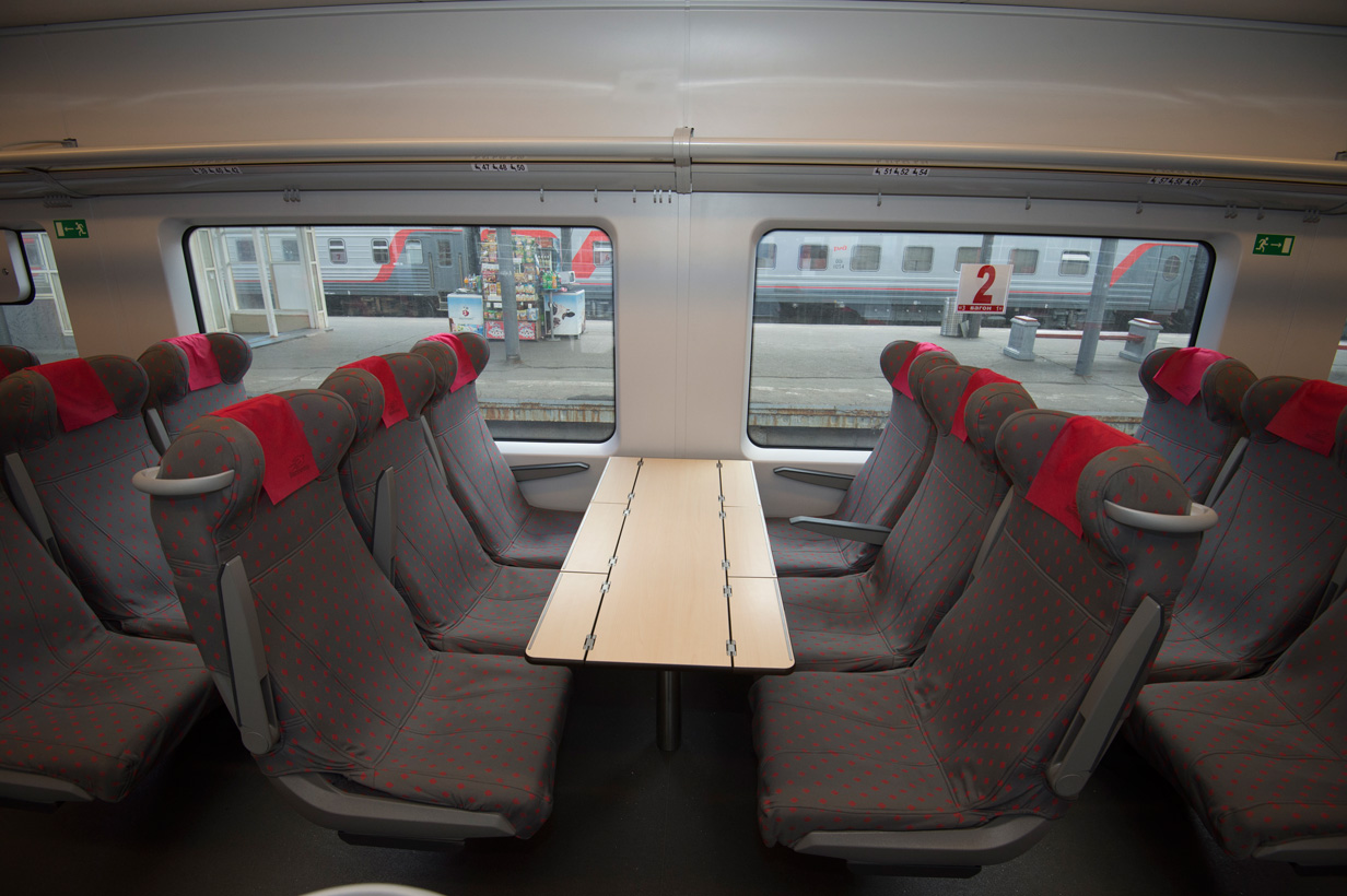 Lastochka train interior